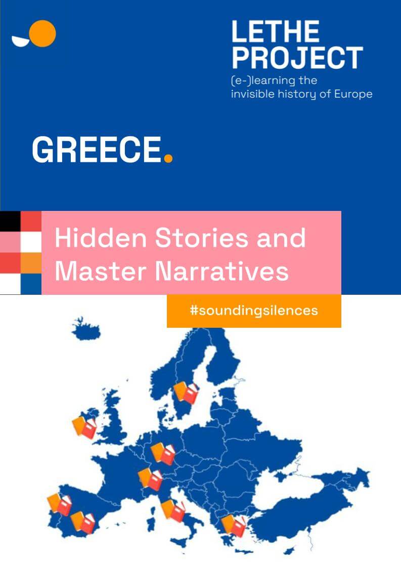 Mapa de Europa con indicacin de procedencia de las narrativas maestras a analizar (Grecia)