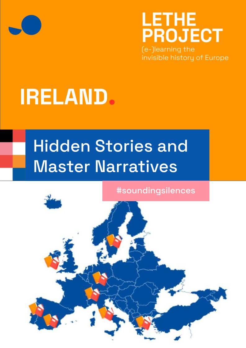 Mapa de Europa con indicacin de procedencia de las narrativas maestras a analizar (Irlanda)