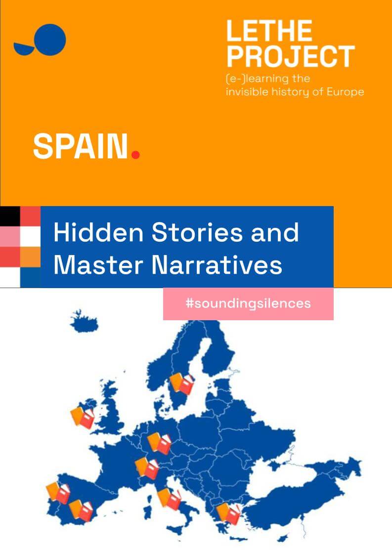 Mapa de Europa con indicacin de procedencia de las narrativas maestras a analizar (Espaa)
