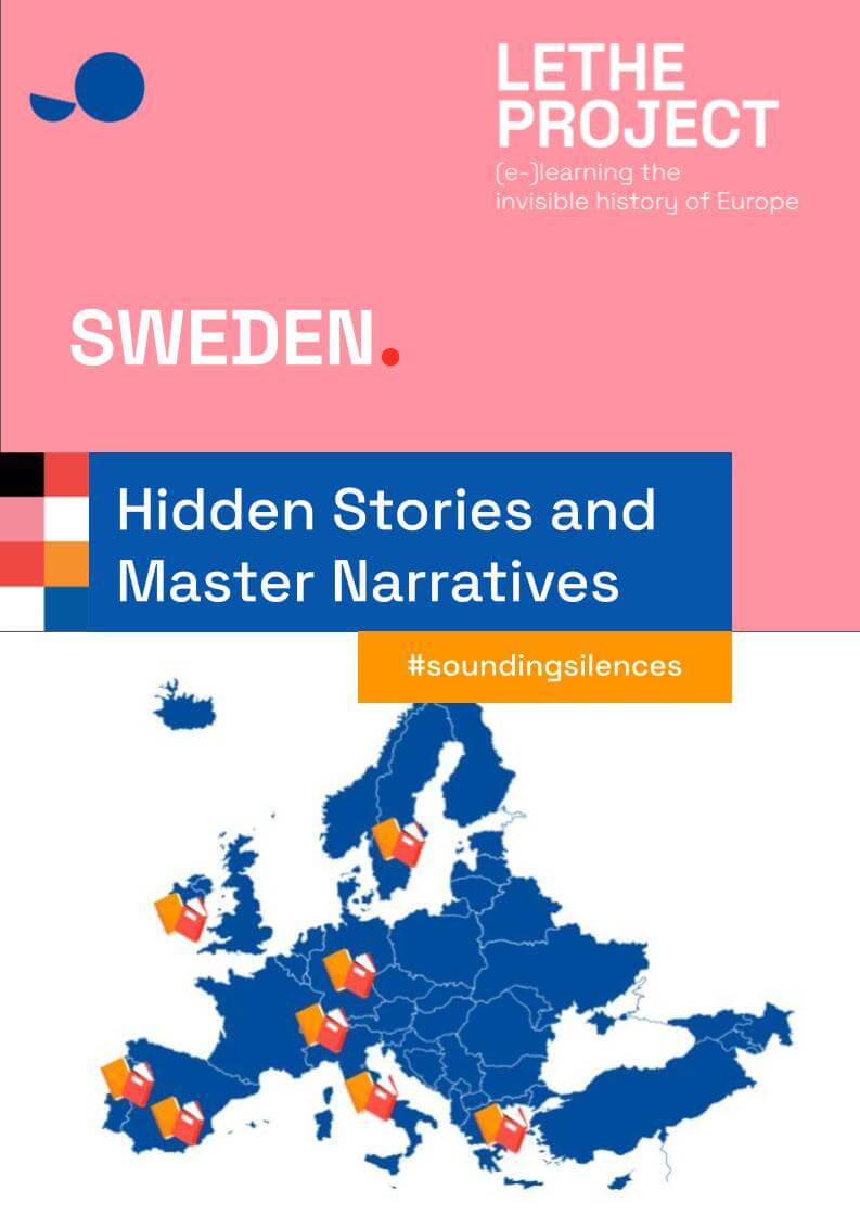 Mapa de Europa con indicacin de procedencia de las narrativas maestras a analizar (Suecia)