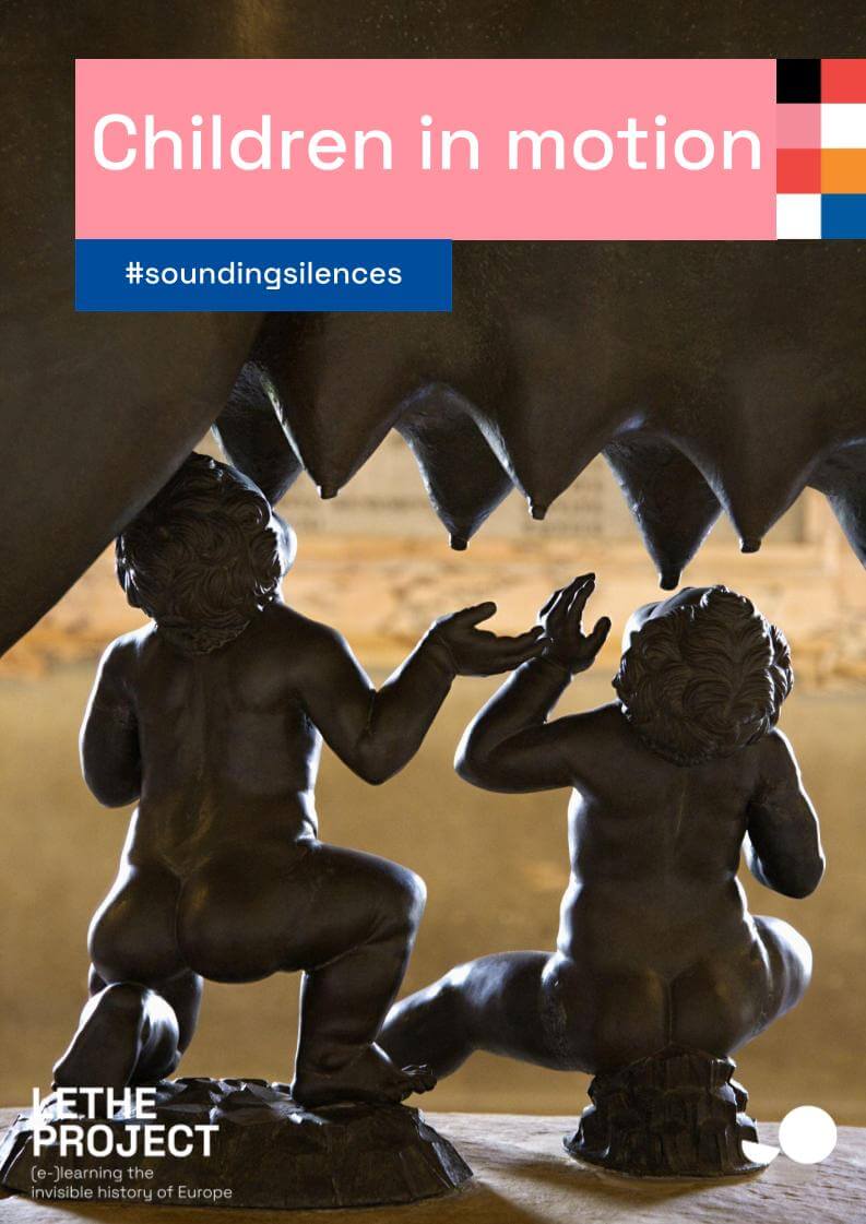 Portada que recoge uno de los temas y perspectivas que se desarrollan en el proyecto: Children in motion.