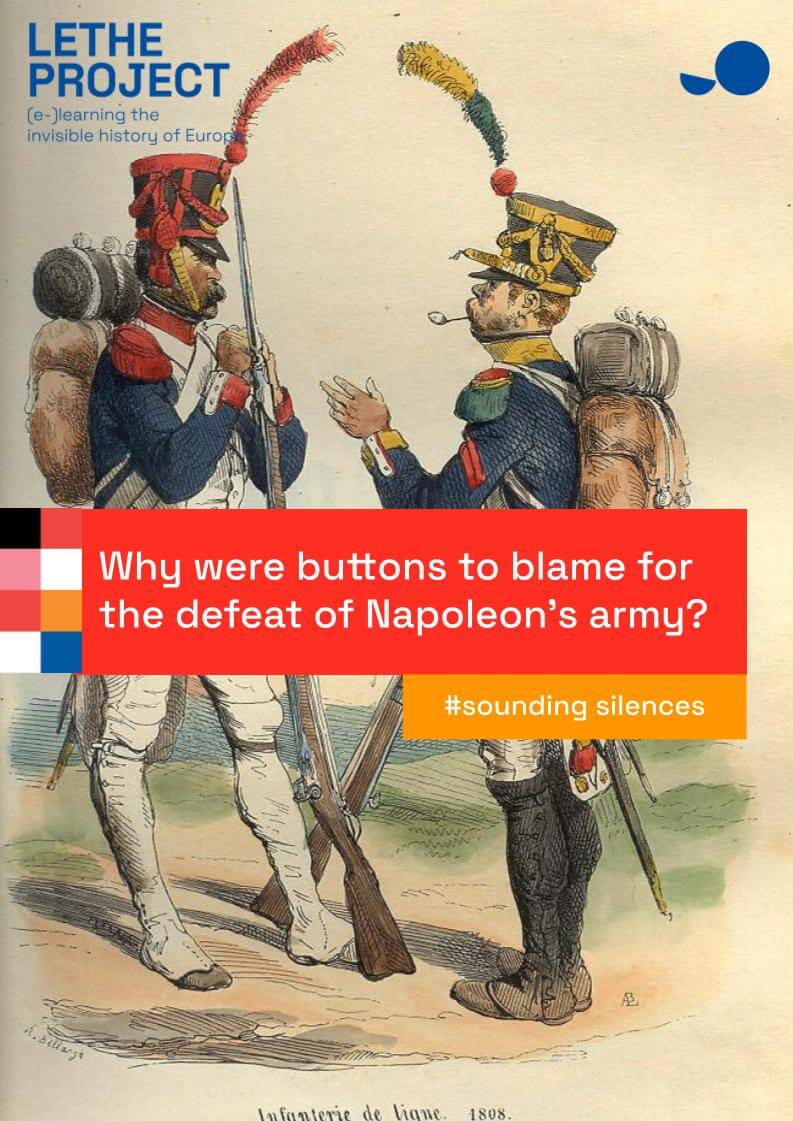 Portada que muestra los datos bsicos del caso histrico concreto seleccionado titulado Por qu fueron los botones los culpables de la derrota del ejrcito de Napolen?